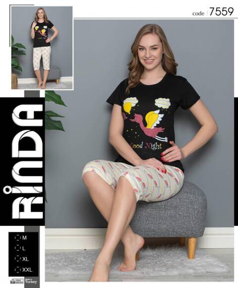 Piżama Damskie 7559 1 kolor M-2XL (Towar Tureckie) 1