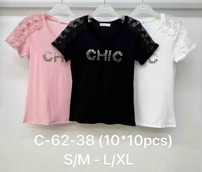 Bluzka damskie C-62-38 MIX KOLOR S/M-L/XL 1