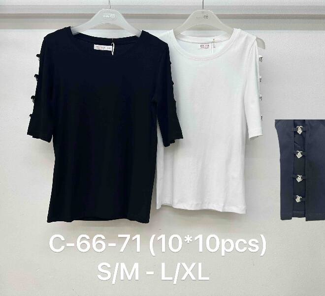 Bluzka damskie C-66-71 MIX KOLOR S/M-L/XL 1