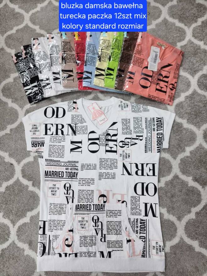 Bluzka damskie 2688 MIX KOLOR STANDARD   1