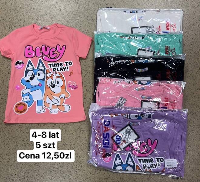  Bluzki dziewczęce 2533 MIX KOLOR 4-8 1