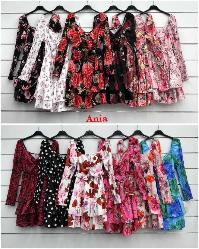 Sukienka damskie 2660 MIX KOLOR STANDARD