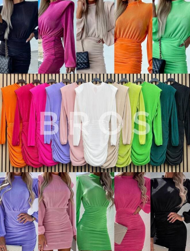 Sukienka damskie 2616 Mix kolor Standard (Towar Włoskie)