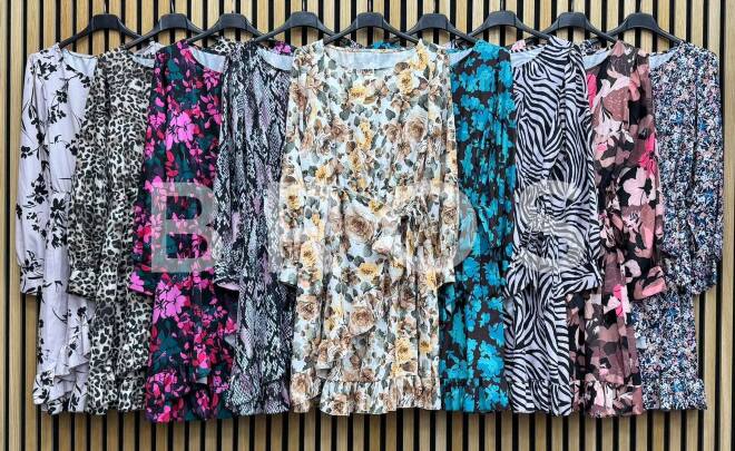 Sukienka damskie 2621 Mix kolor Standard (Towar Włoskie)