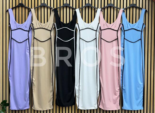 Sukienka damskie 3057 Mix kolor Standard (Towar Włoskie)  