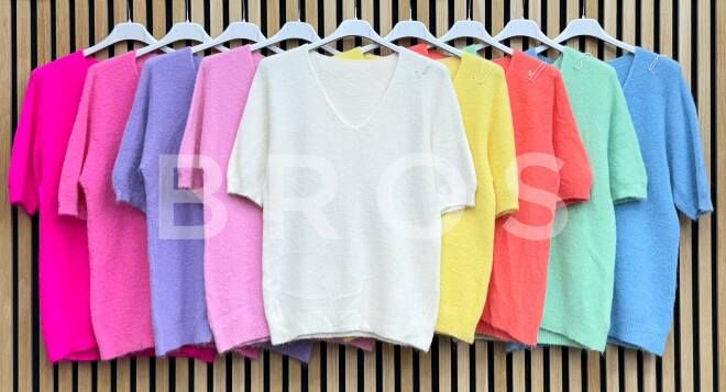 Bluzka damskie 3061 Mix kolor Standard (Towar Włoskie)