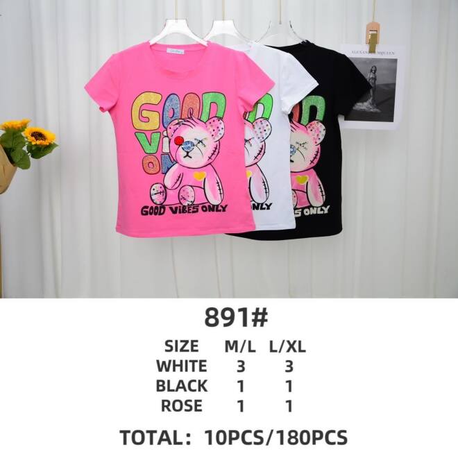 Bluzka damskie 891 MIX KOLOR M-XL 1