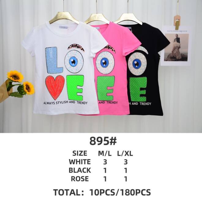 Bluzka damskie 895 MIX KOLOR M-XL