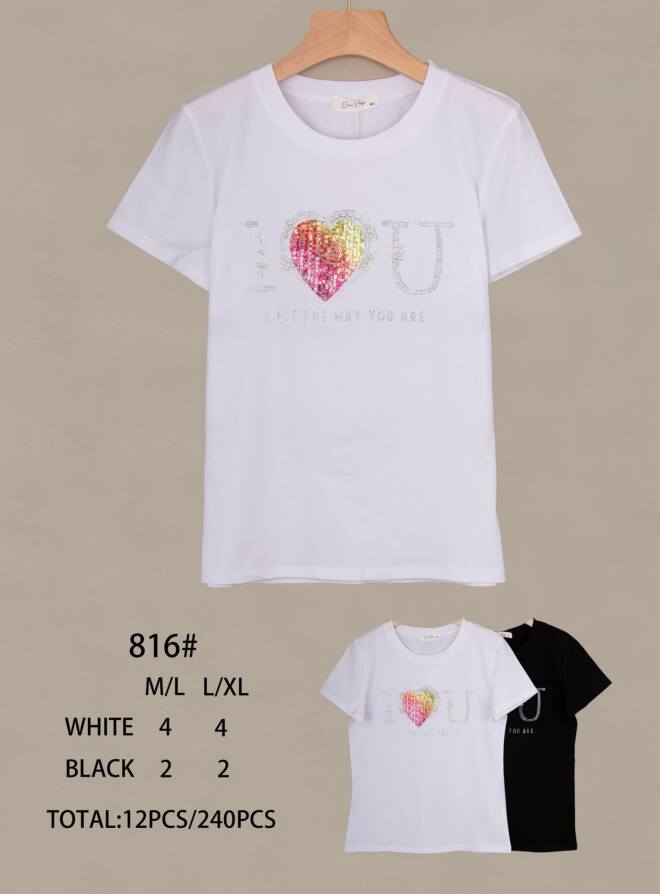 Bluzka damskie 816 MIX KOLOR M-XL