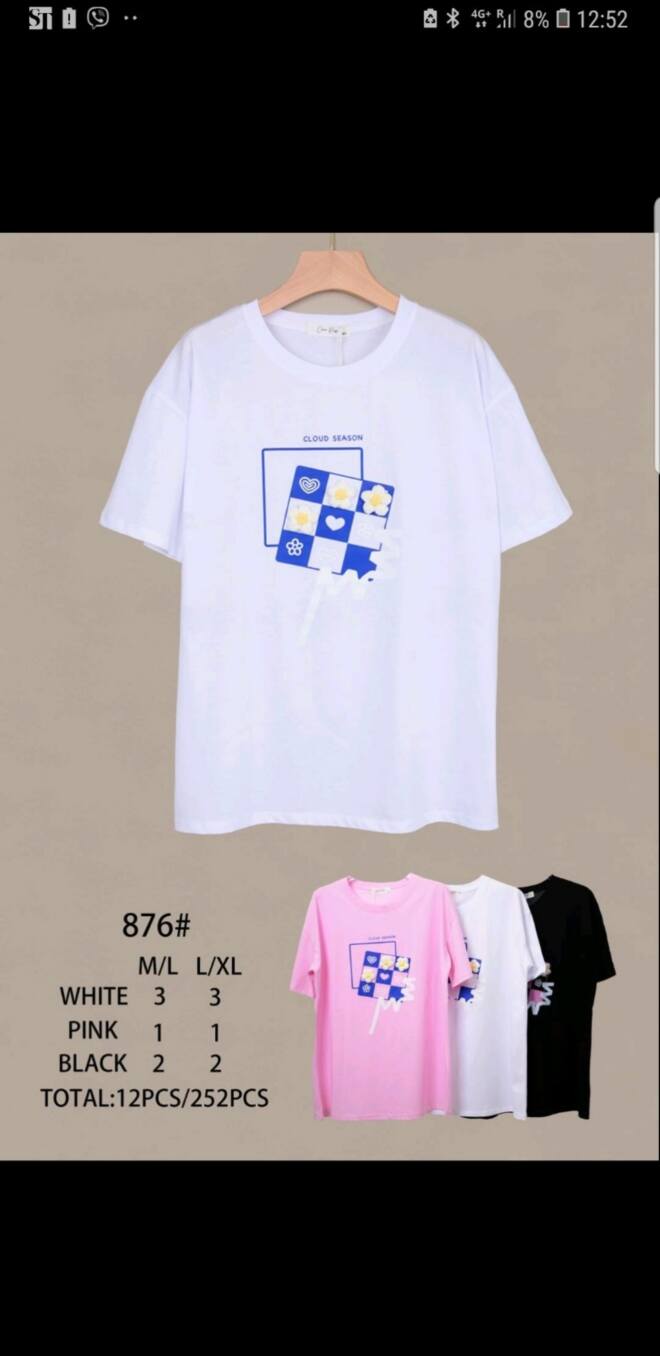 Bluzka damskie 876 MIX KOLOR M-XL 1