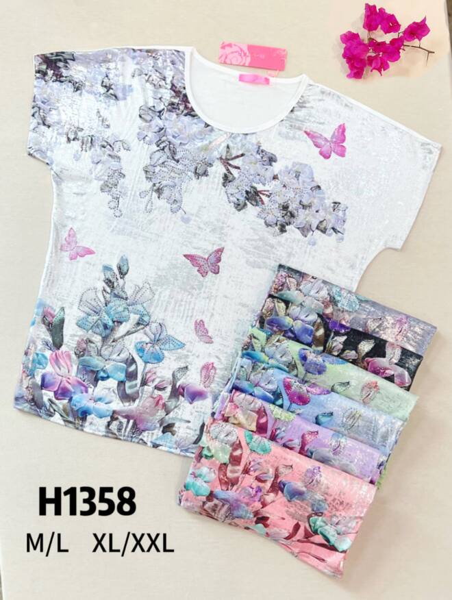 Bluzka damskie H1358 MIX KOLOR M-2XL 1