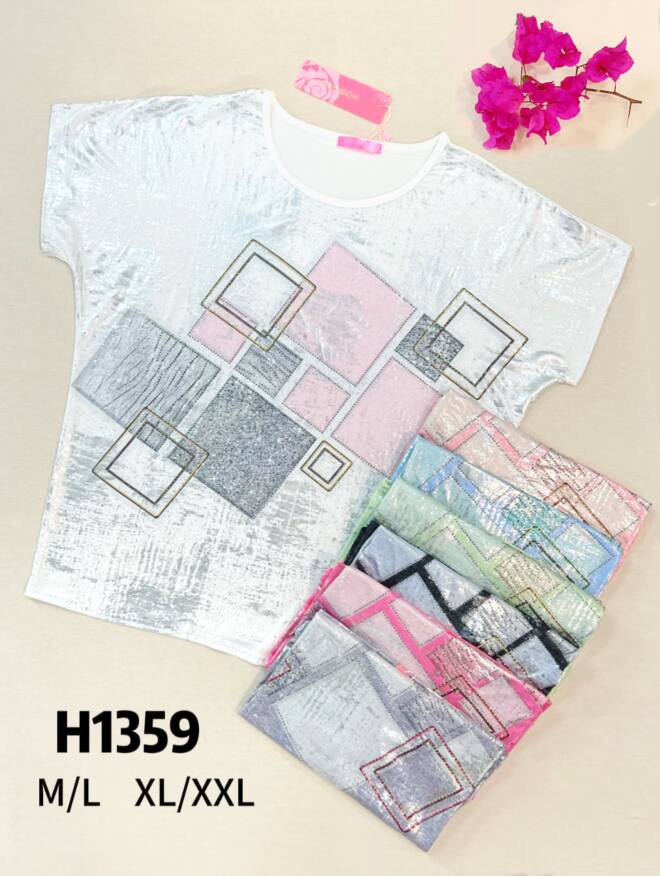 Bluzka damskie H1359 MIX KOLOR M-2XL 1