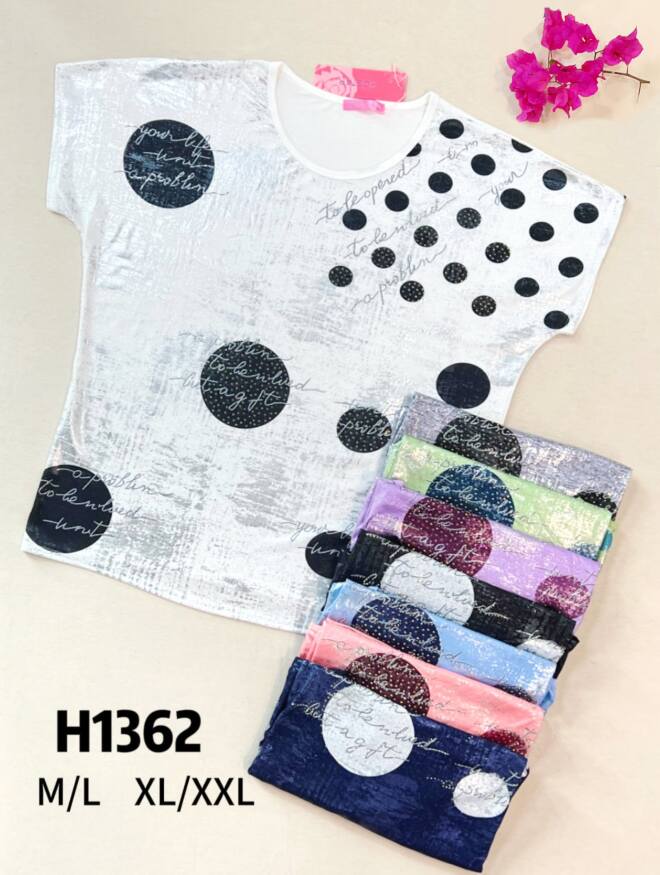 Bluzka damskie H1362 MIX KOLOR M-2XL 1