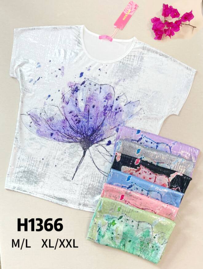 Bluzka damskie H1366 MIX KOLOR M-2XL