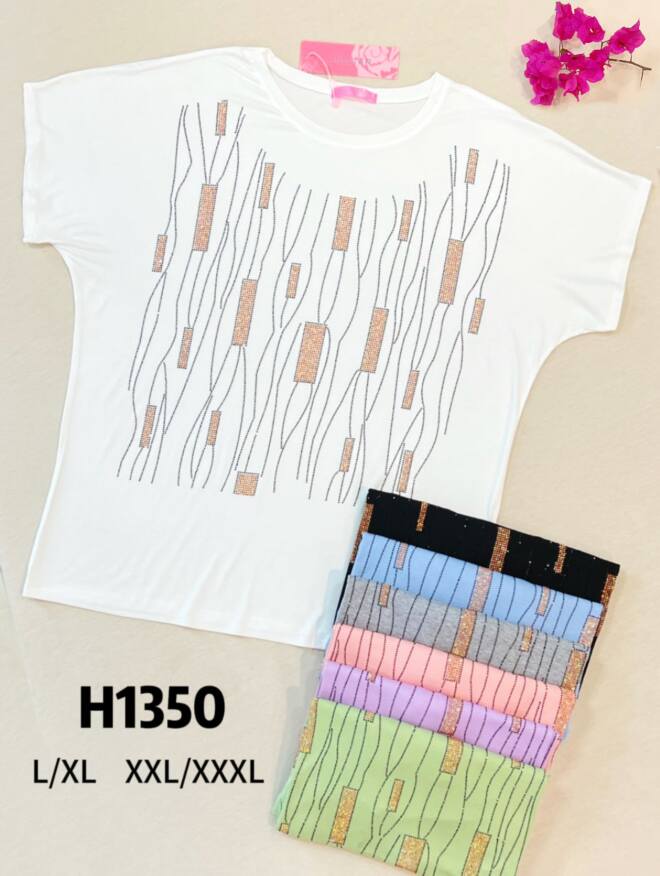 Bluzka damskie H1350 MIX KOLOR L-3XL 1
