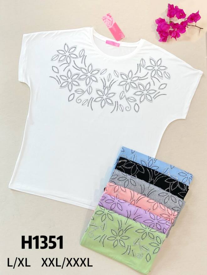 Bluzka damskie H1351 MIX KOLOR L-3XL