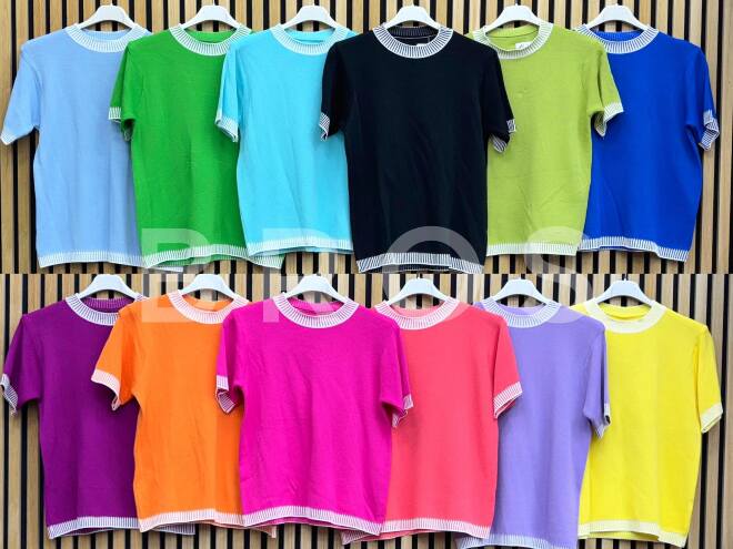 Bluzka damskie 4061 Mix kolor Standard (Towar Włoskie)