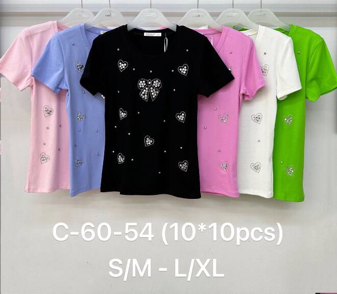 Bluzka damskie C-60-54 MIX KOLOR S/M-L/XL   1