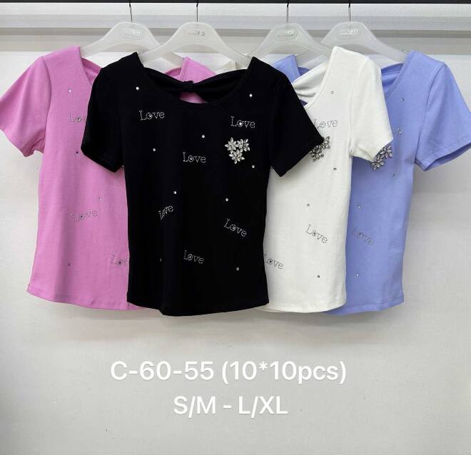 Bluzka damskie C-60-55 MIX KOLOR S/M-L/XL   1