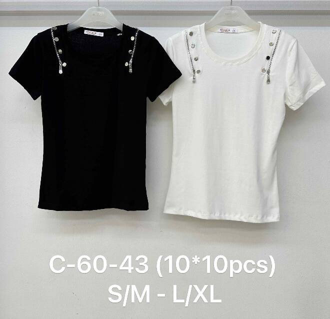 Bluzka damskie C-60-43 MIX KOLOR S/M-L/XL  
