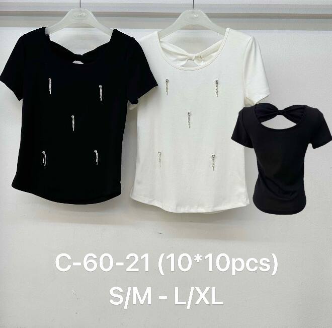 Bluzka damskie C-60-21 MIX KOLOR S/M-L/XL  