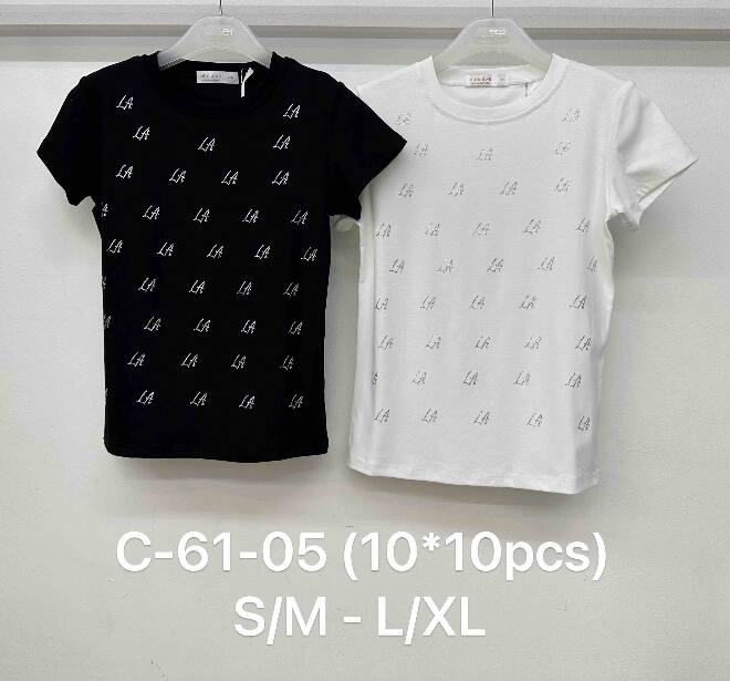 Bluzka damskie C-61-05 MIX KOLOR S/M-L/XL  