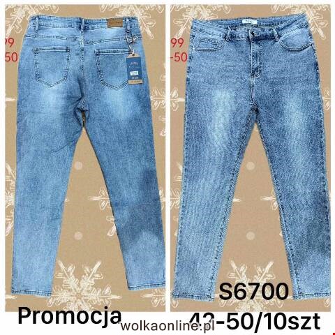 Jeansy damskie S6700 1 kolor 42-50