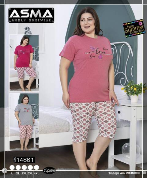 Piżama damskie 14861 1 kolor L-4XL (Towar Treckie) 1