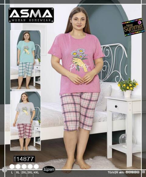 Piżama damskie 14877 1 kolor L-4XL (Towar Tureckie) 1