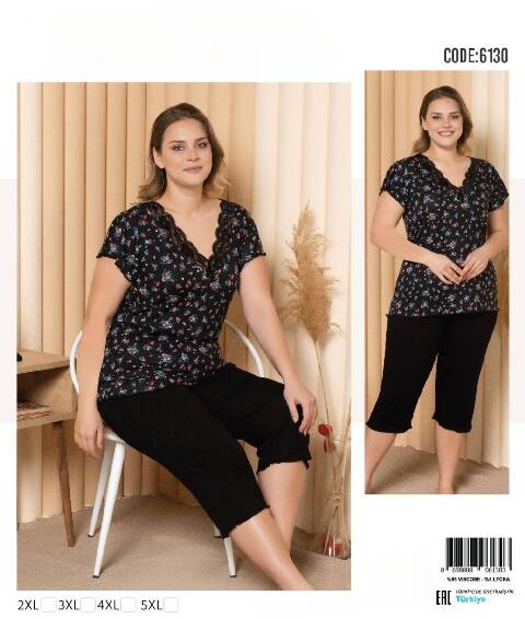 Piżama damskie 6130 1 kolor 2-5XL (Towar Tureckie) 1