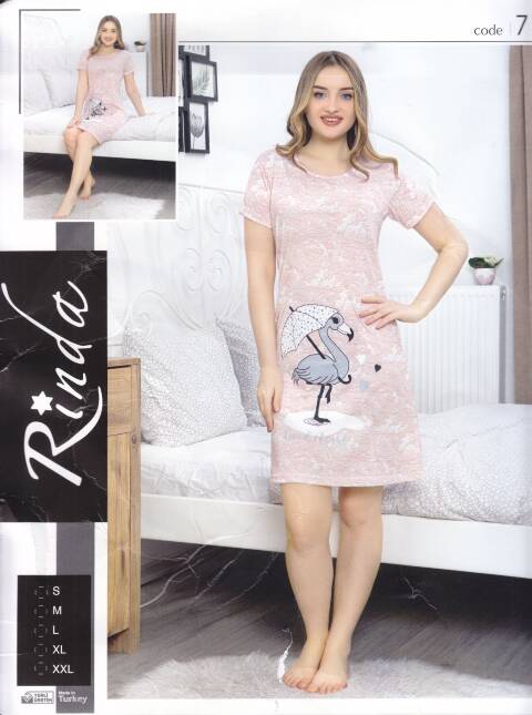 Koszula nocna damskie P140 1 kolor S-2XL (Towar Tureckie)