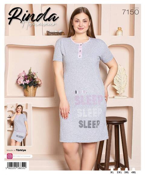 Koszula nocna damskie 7150 1 kolor XL-4XL (Towar Tureckie) 1