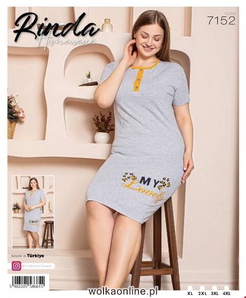 Koszula nocna damskie 7152 1 kolor XL-4XL (Towar Tureckie)