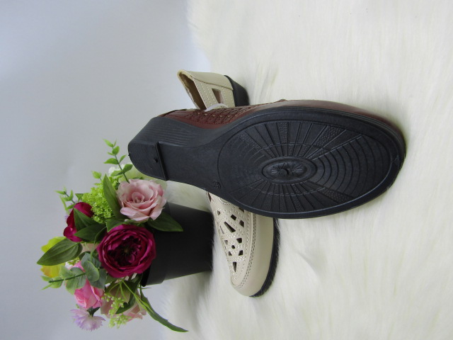 Baleriny Damskie E816 BROWN/BLACK/BEIGE 37-42 1