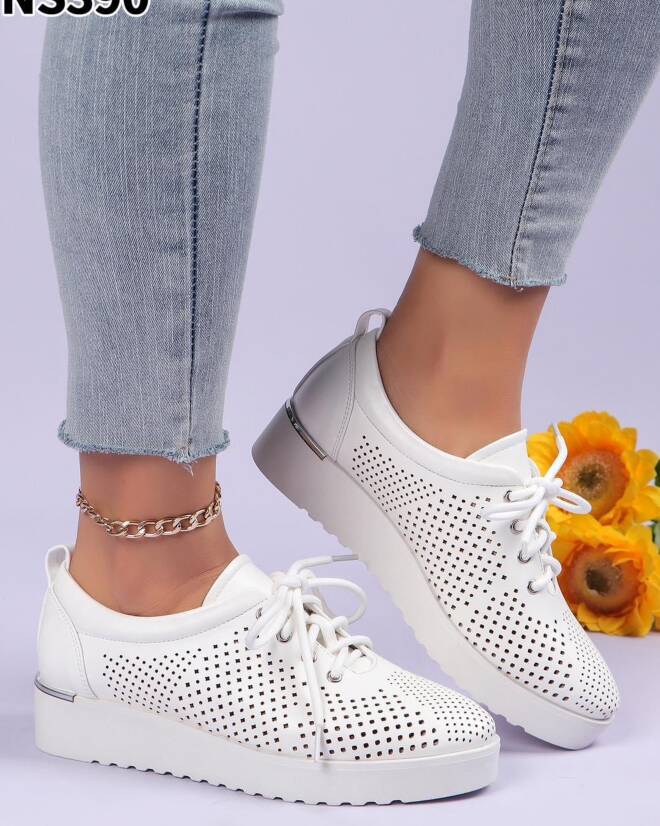 Półbuty Damskie NS390 WHITE 36-41