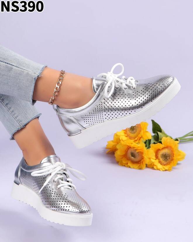 Półbuty Damskie NS390 SILVER 36-41