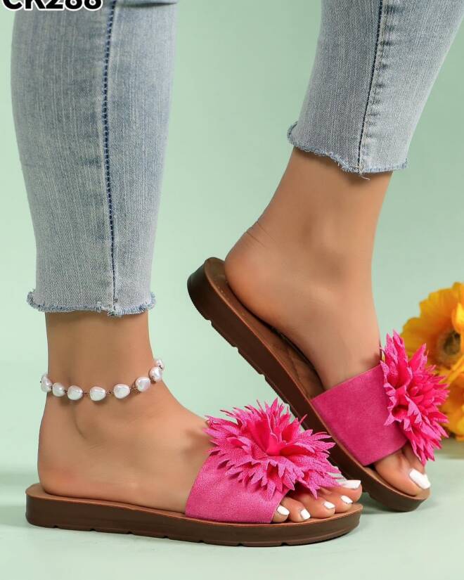 Klapki Damskie CK288 FUSHIA 36-41