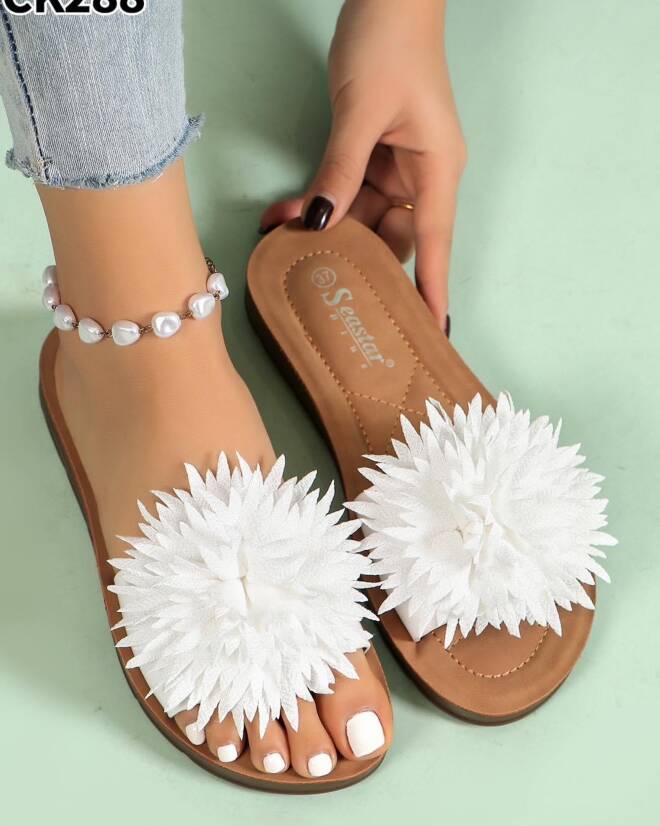 Klapki Damskie CK288 WHITE 36-41 1