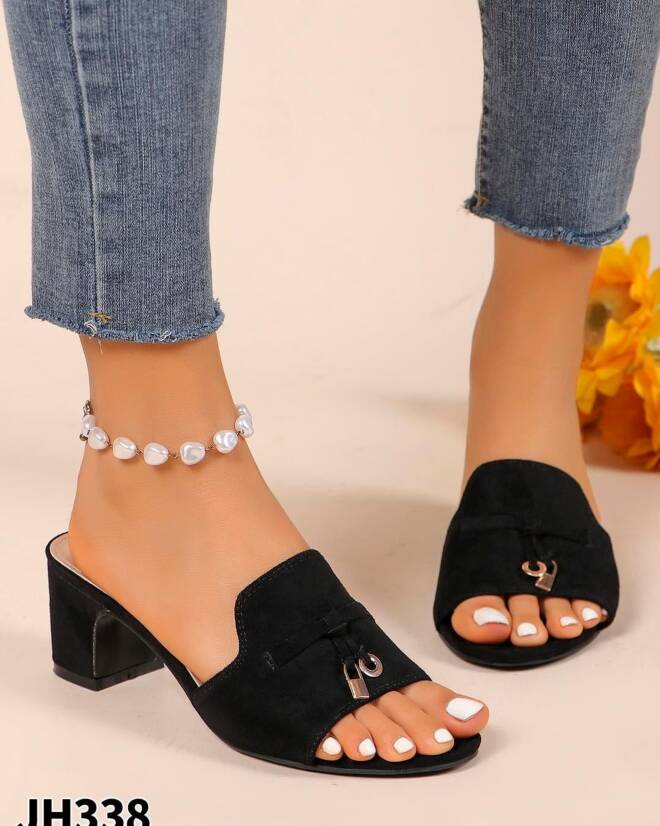 Czółenka damskie JH338 BLACK 36-41