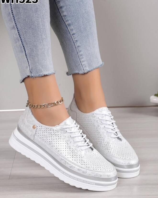 Półbuty Damskie WH523 SILVER 36-41 1