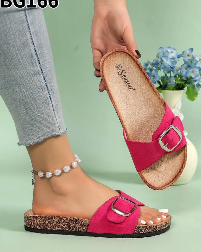 Klapki Damskie BG166 FUSHIA 36-41 1