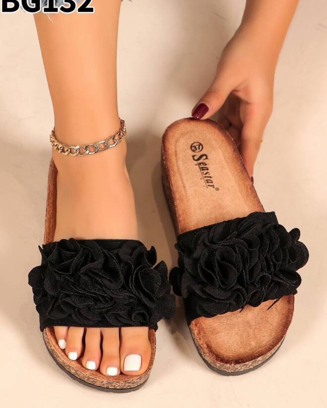 Klapki Damskie BG132 BLACK 36-41