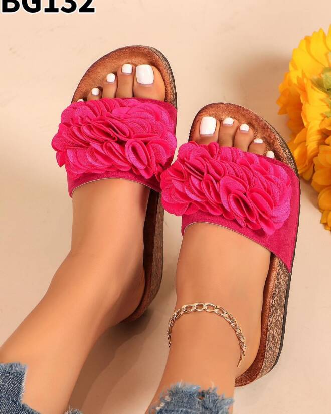 Klapki Damskie BG132 FUSHIA 36-41