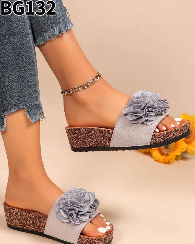 Klapki Damskie BG132 GREY 36-41