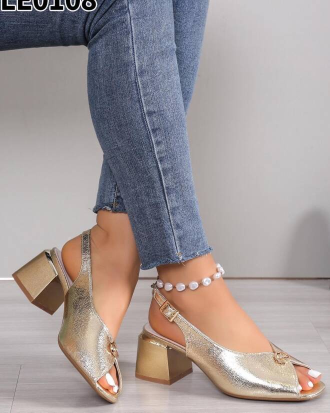 Czółenka damskie LE0108 GOLD 36-41
