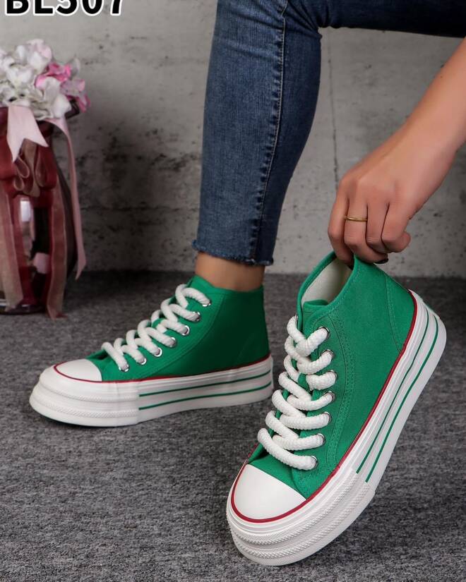 Trampki damskie BL507 GREEN 36-41 1