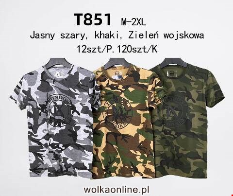 Bluzka Męskie T851 Mix kolor M-2XL