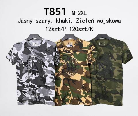 Bluzka Męskie T851 Mix kolor M-2XL 1