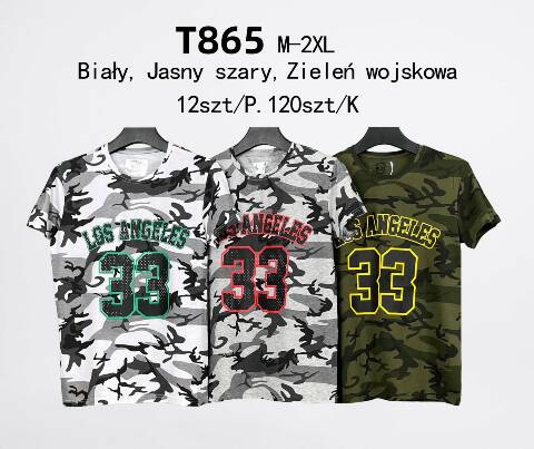 Bluzka Męskie T865 Mix kolor M-2XL 1