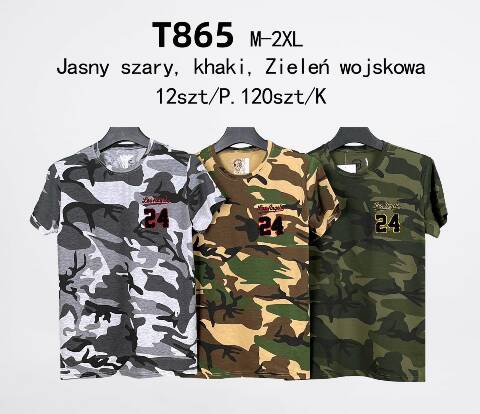 Bluzka Męskie T865 Mix kolor M-2XL